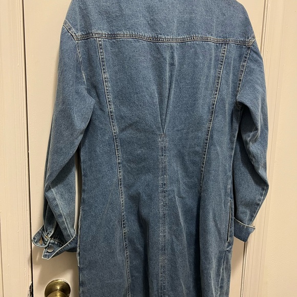 FITTED DENIM UTILITY DRESS Size L - Picture 11 of 14